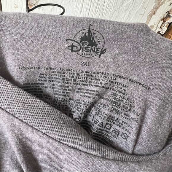 Disney Store Mickey “all started with a mouse” quote shirt grey 2XL unisex - Picture 6 of 6